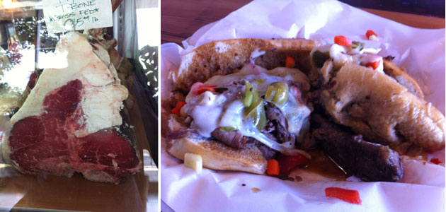 a cut above t-bone and italian beef