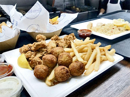 It's a frickin' fried fish orgy!