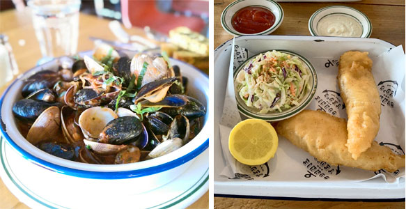 connie & ted's steamer pot, fish & chips