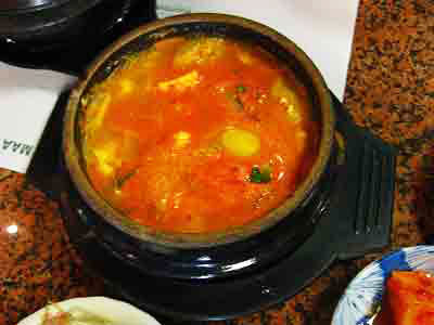 dumpling soon tofu extra spicy