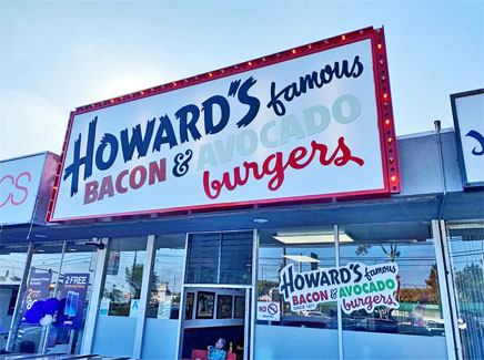 howard's famous bacon & avocado burgers