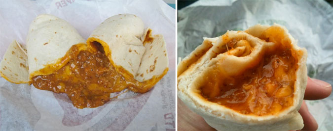 chili cheese burrito!