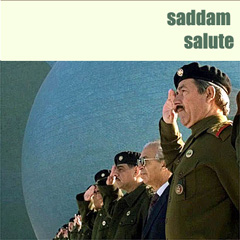 saddam hussein - saddam salute